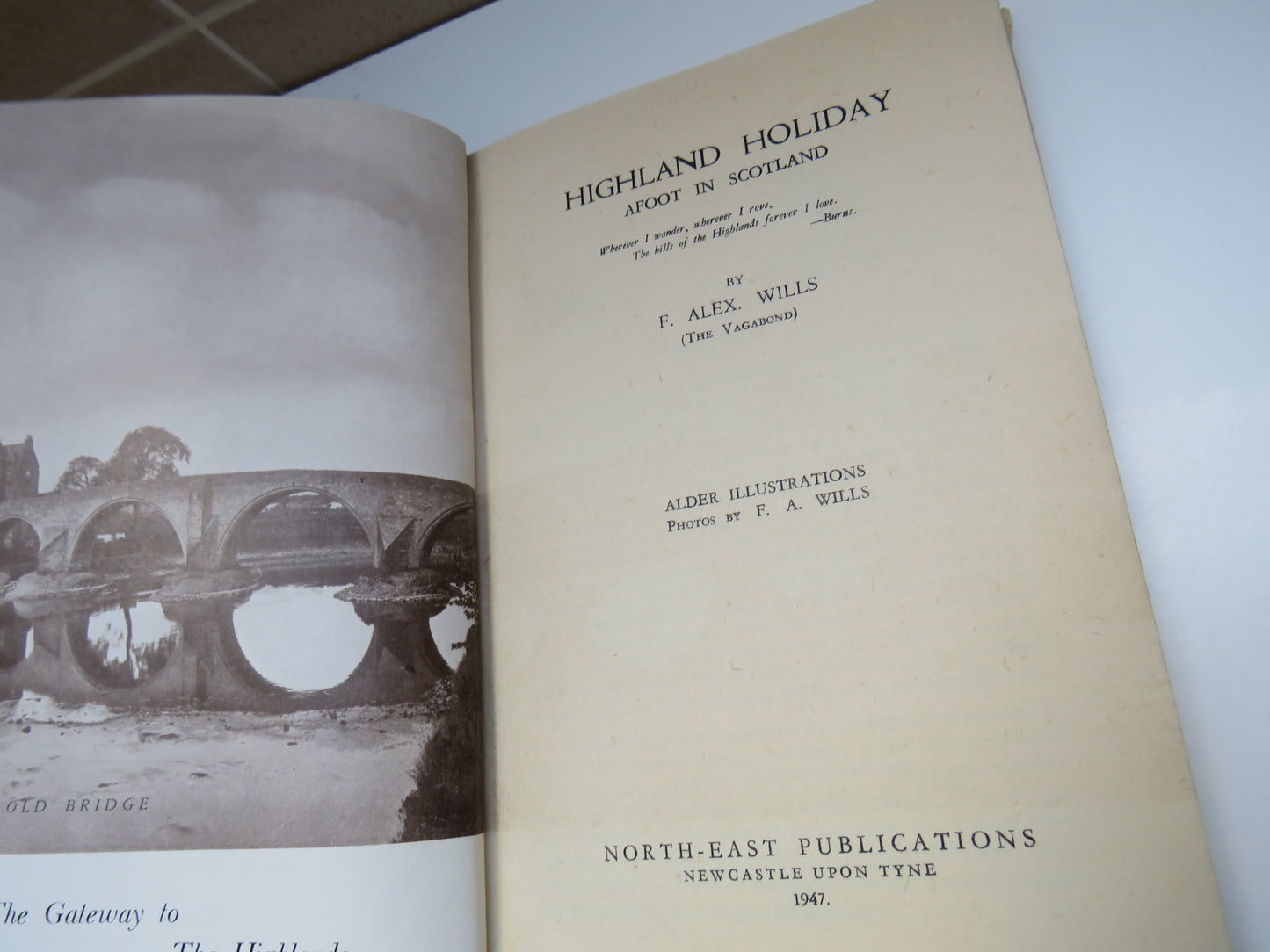 Highland Holiday, Afoot in Scotland, by F. Alex. Wills, "The Vagabond", 1947