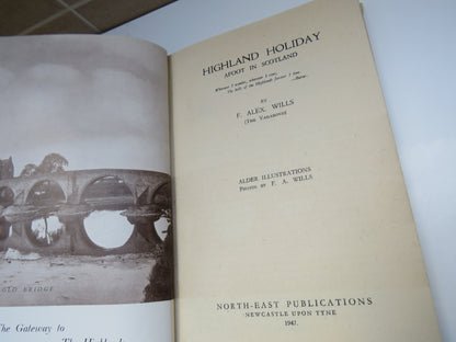 Highland Holiday, Afoot in Scotland, by F. Alex. Wills, "The Vagabond", 1947 book image 4