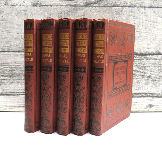 Oliver Cromwell's Letters and Speeches; With Elucidations By Thomas Carlyle 5 Volume Set