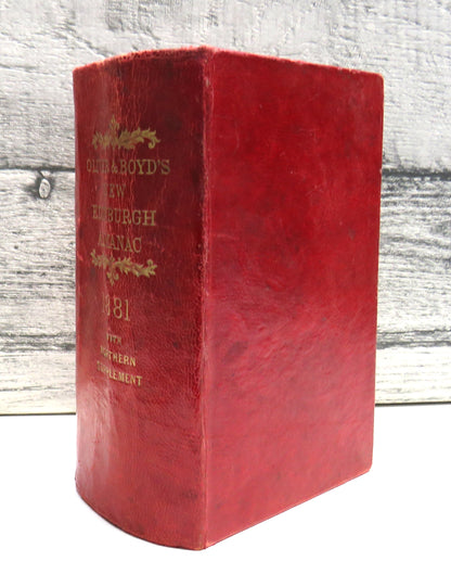 Oliver & Boyd's New Edinburgh Almanac and National Repository For The Year 1881 book front cover