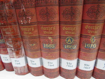 Goethes Sammtilche Werke 1885 10 Volume Set - Antique German Books book image 3