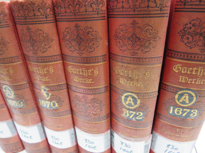 Goethes Sammtilche Werke 1885 10 Volume Set - Antique German Books book image 4