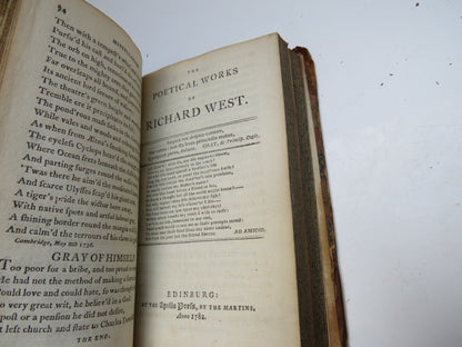 The Poetical Works of Thomas Gray, Gilbert West & Nicholas Rowe 1781 - 1782 -Bell's Edition book image 8