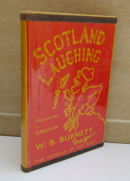 Scotland Laughing, The Humour of the Scot by W. B. Burnett, 1960, Signed book image 2