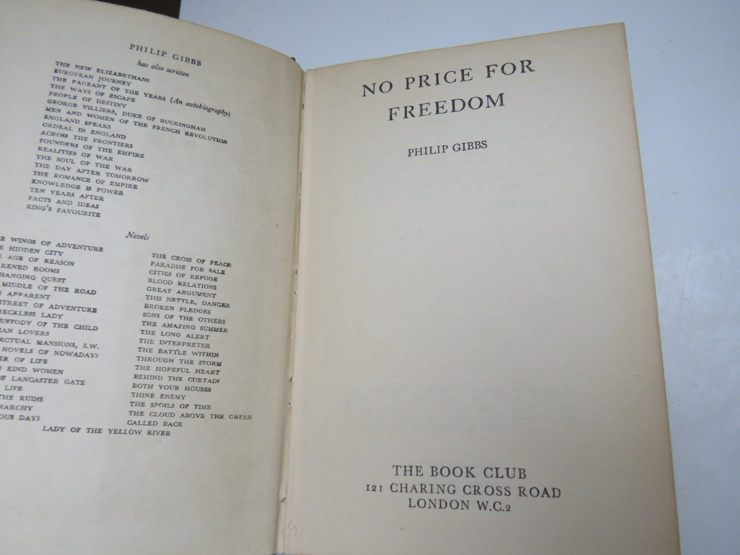 No Price For Freedom By Philip Gibbs