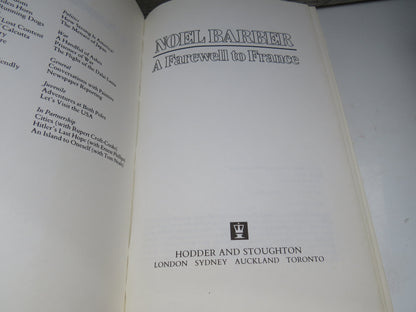 A Farewell To France By Noel Barber 1983 book image 3