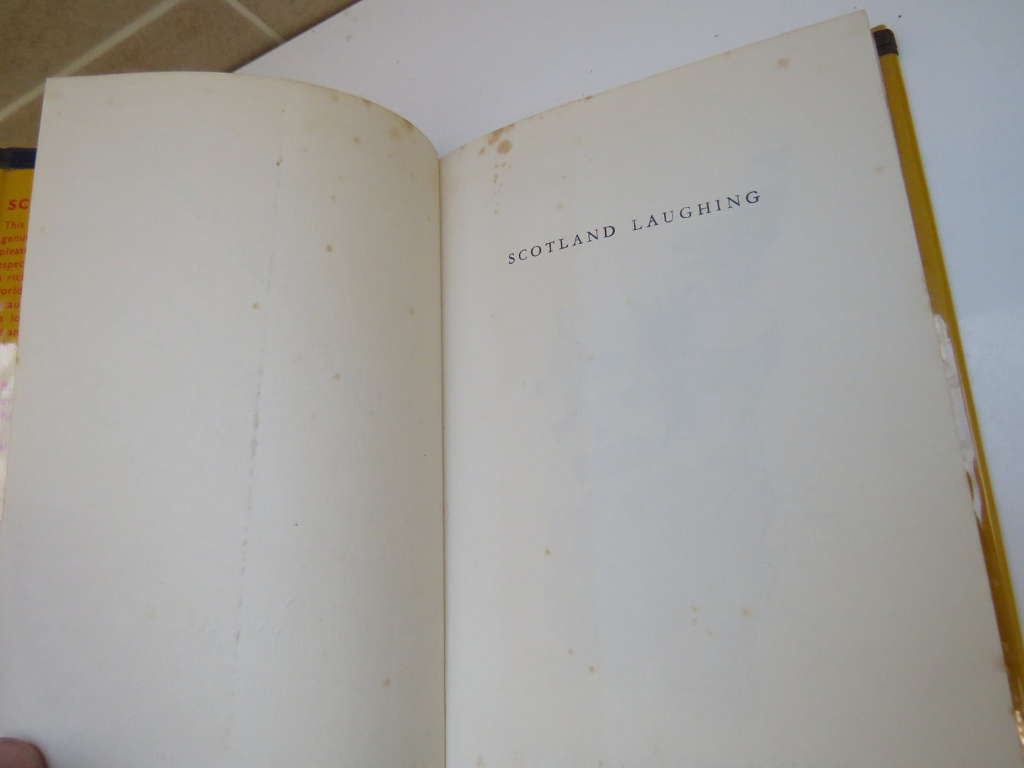 Scotland Laughing, The Humour of the Scot by W. B. Burnett, 1960, Signed