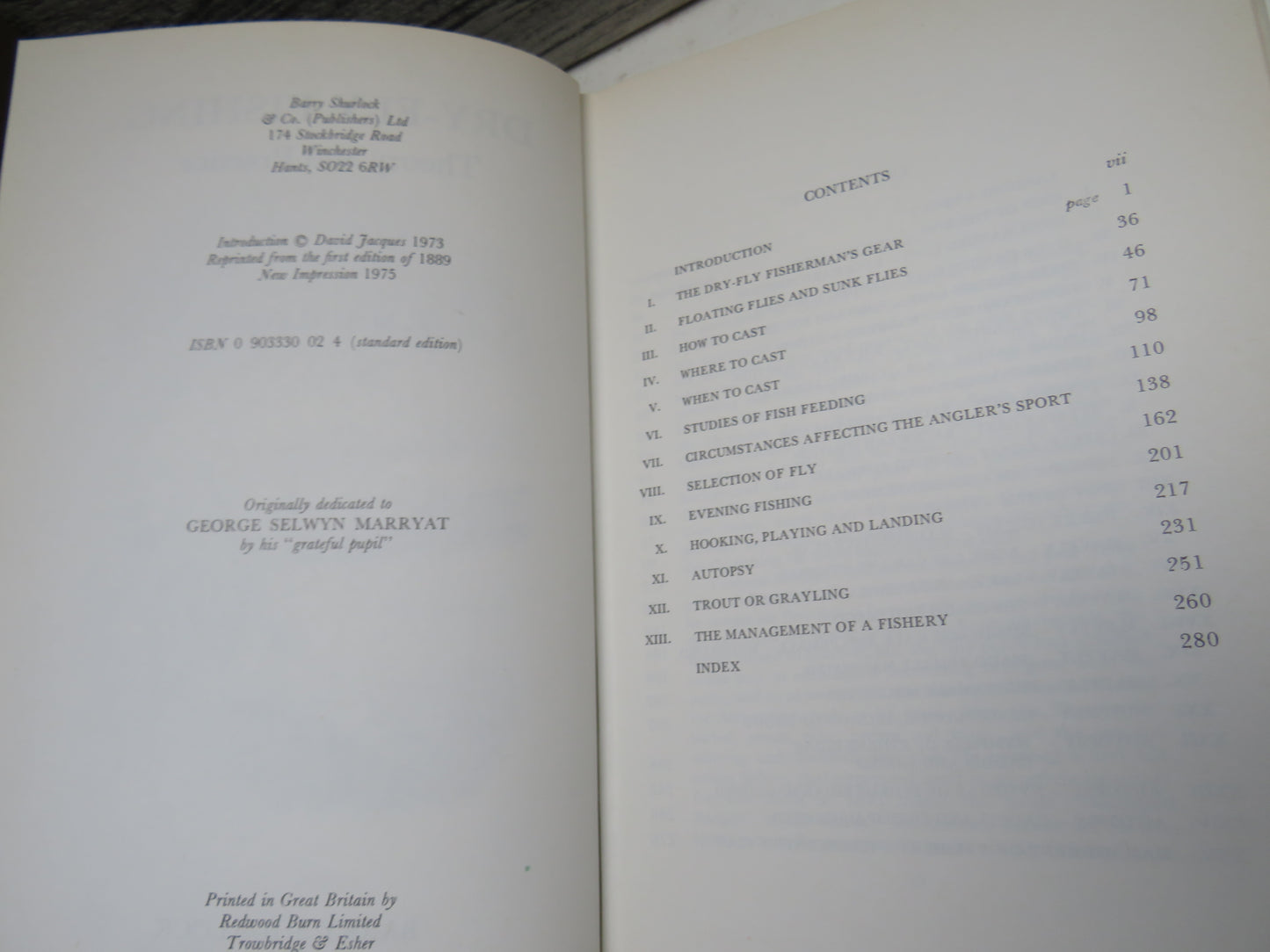 Dry-Fly Fishing Theory and Practice By F.M. Halford 1975