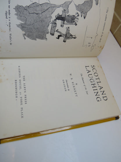 Scotland Laughing, The Humour of the Scot by W. B. Burnett, 1960, Signed book image 5