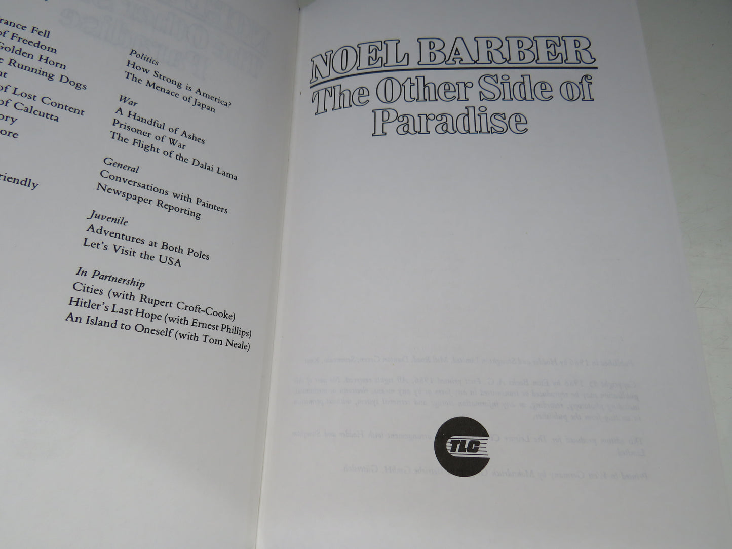 The Other Side of Paradise By Noel Barber 1986