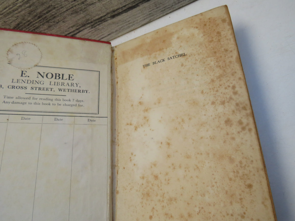 The Black Satchel A New "Amazing Web" By Harry Stephen Keeler 1931 1st Edition