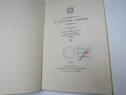 A Scottish Sampler By D.M. Budge and George Murray 1960 book image 3