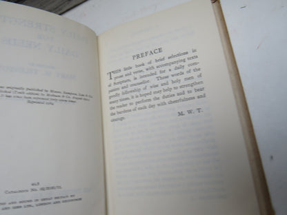 Daily Strengths For Daily Needs Selected By Mary W. Tileston 1964 book image 5