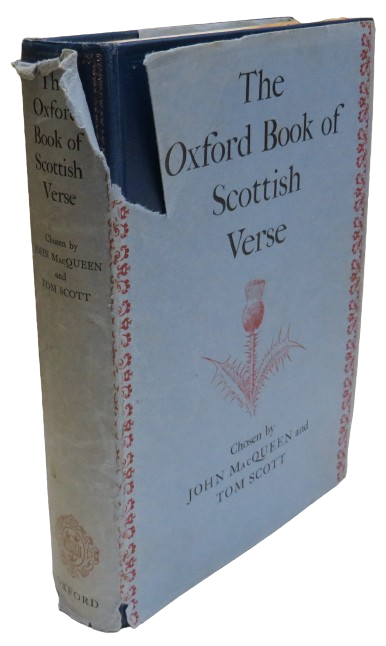 The Oxford Book of Scottish Verse Chosen By John MacQueen and Tom Scott 1966 book front cover