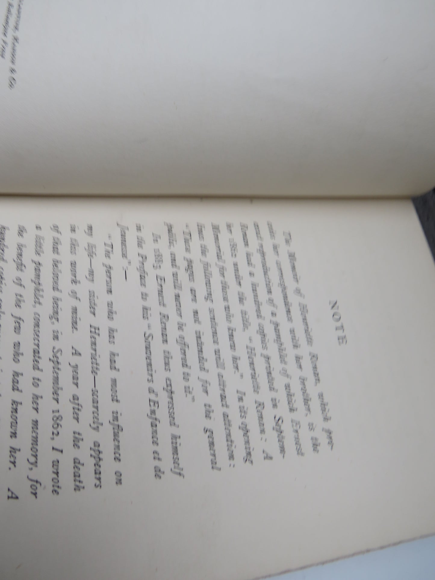 Brother & Sister A Memoir and The Letters of Ernest & Henriette Renan Translated By Lady Mary Loyd 1896