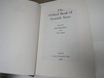 The Oxford Book of Scottish Verse Chosen By John MacQueen and Tom Scott 1966 book image 5