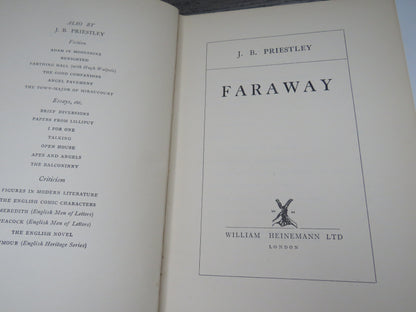 Faraway By J.B. Priestley 1932 1st Edition