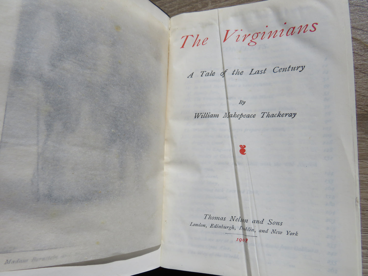 The Virginians A Tale of the Last Century By William Makepeace Thackeray 1908