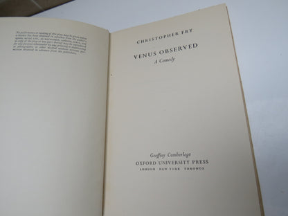 Venus Observed A Comedy By Christopher Fry 1954 book image 3