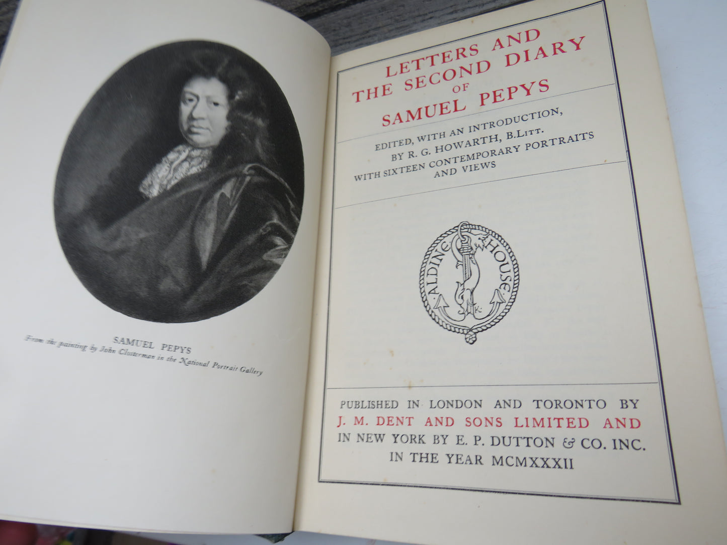 Letters and The Second Diary of Samuel Pepys 1932