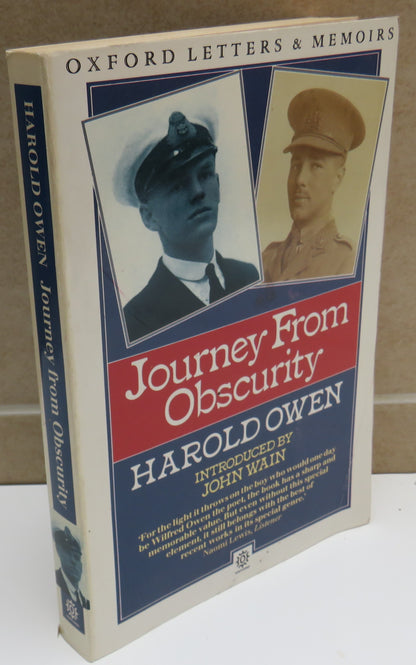 Journey From Obscurity By Harold Owen 1988 book image 2