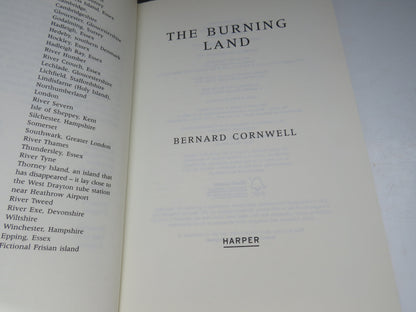 The Burning Land By Bernard Cornwell 2009 book image 3