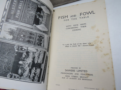 Fish and Fowl For The Table With Some Hints Concerning Their Cooking 1910