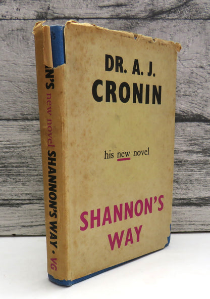 Shannon's Way By A.J. Cronin 1948 book front cover