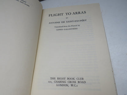 Flight To Arras By Antoine De Saint-Exupery Translated From The French 1943 book image 3