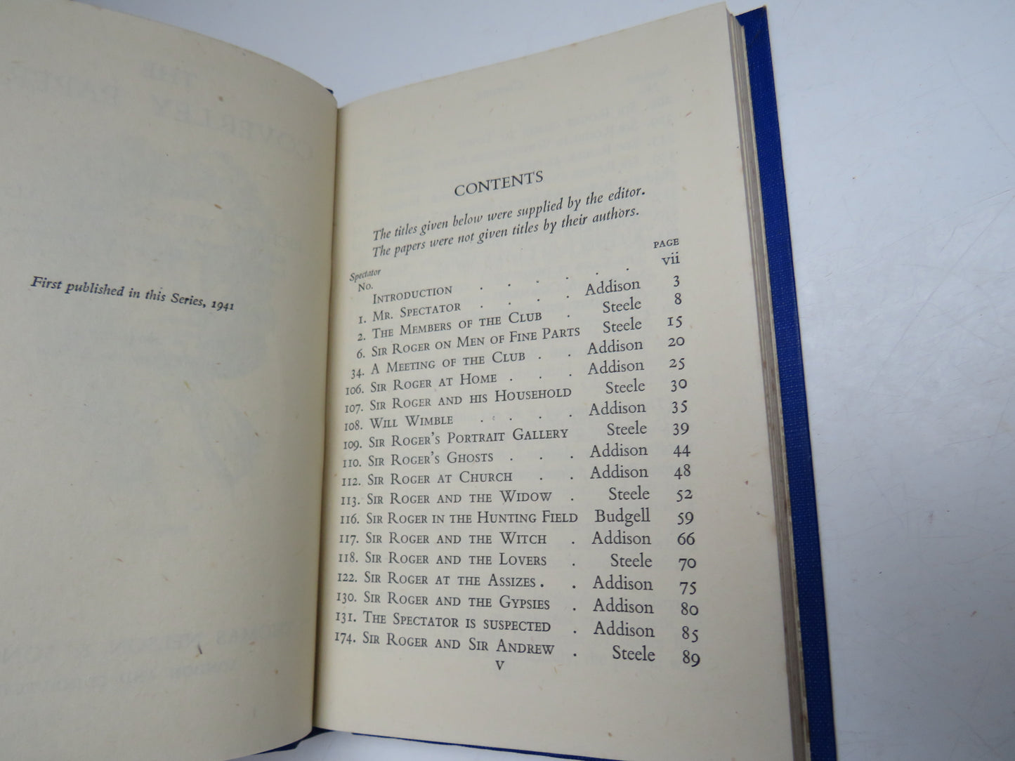The Coverley Papers Edited By Richard Wilson 1941
