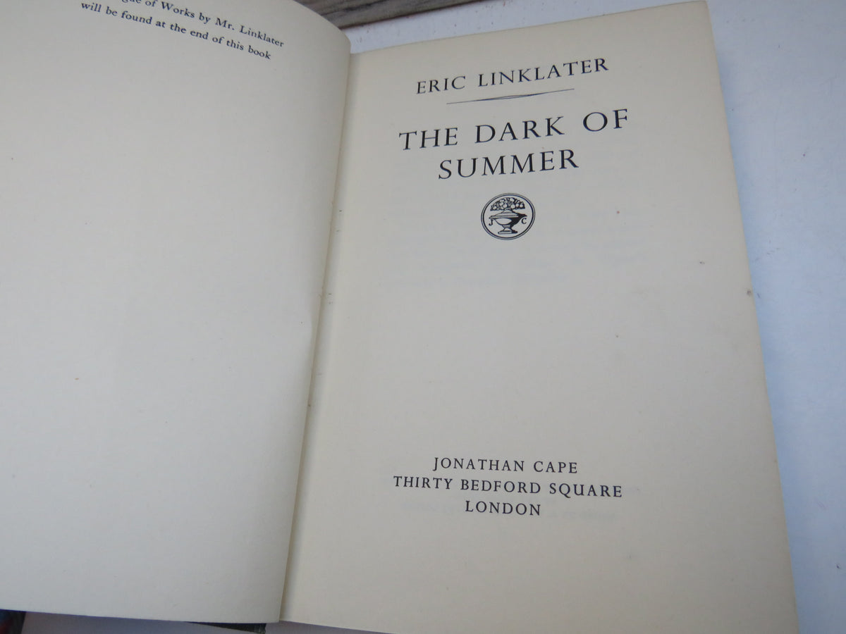 The Dark of Summer By Eric Linklater 1956 1st Edition