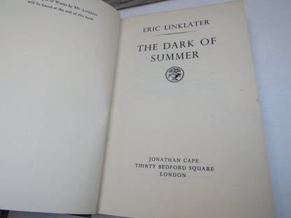 The Dark of Summer By Eric Linklater 1956 1st Edition