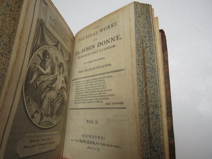 The Poetical Works of Dr John Donne 1779 Vol I & II book image 8