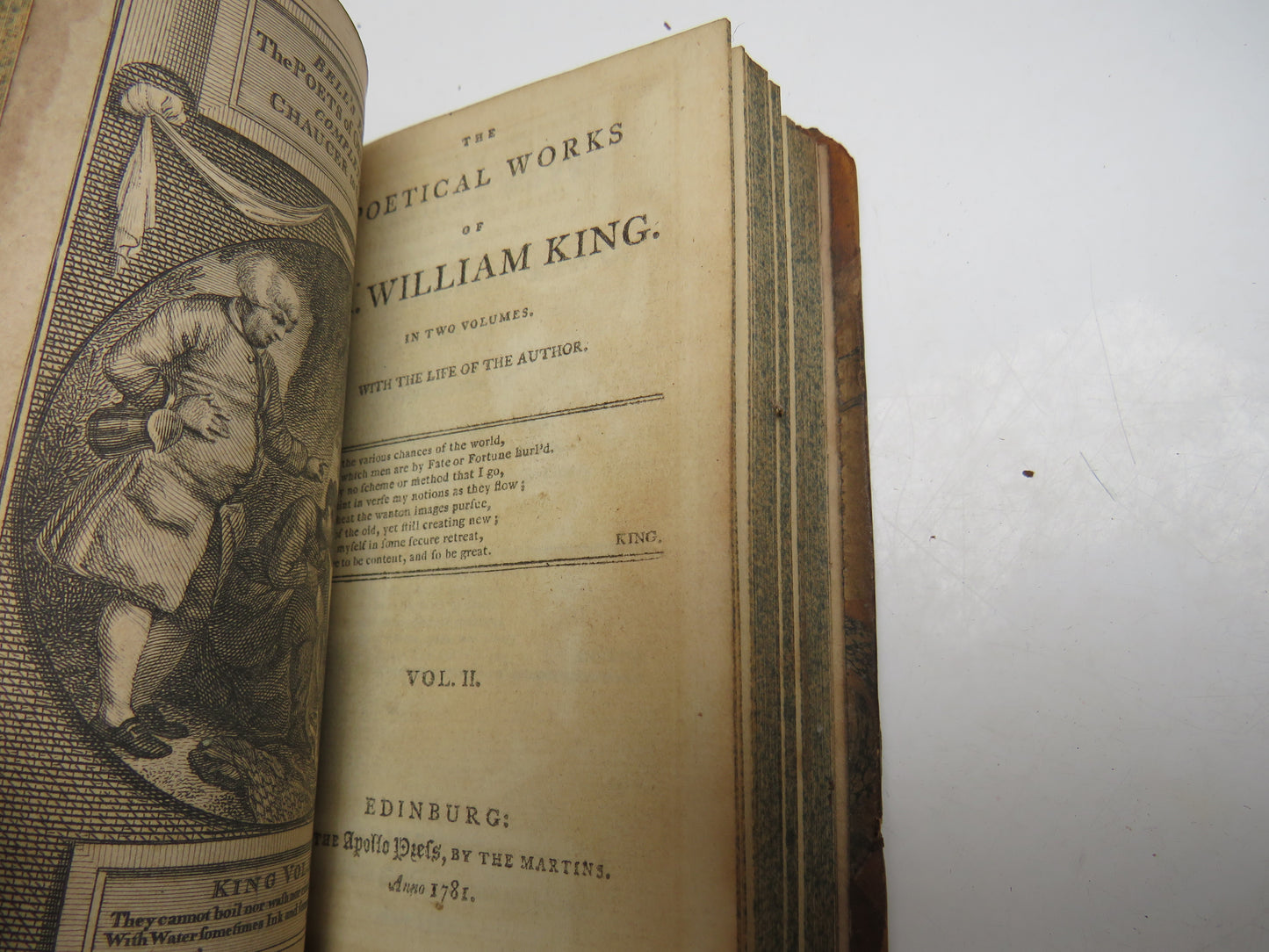 The Poetical Works of Dr. William King Vol I & II 1781