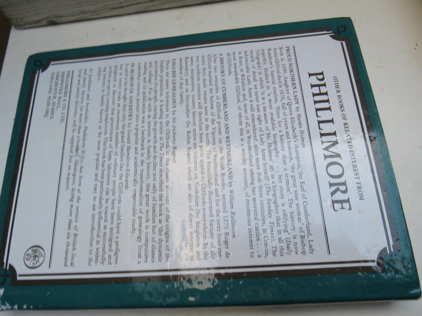 The House of Clifford From Before The Conquest By Hugh Clifford 1987