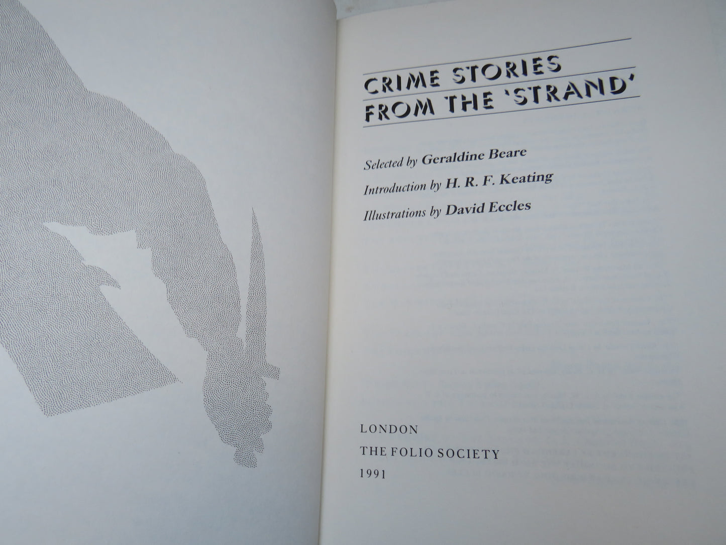 Crime Stories From The Strand Selected By Geraldine Beare 1991 The Folio Society