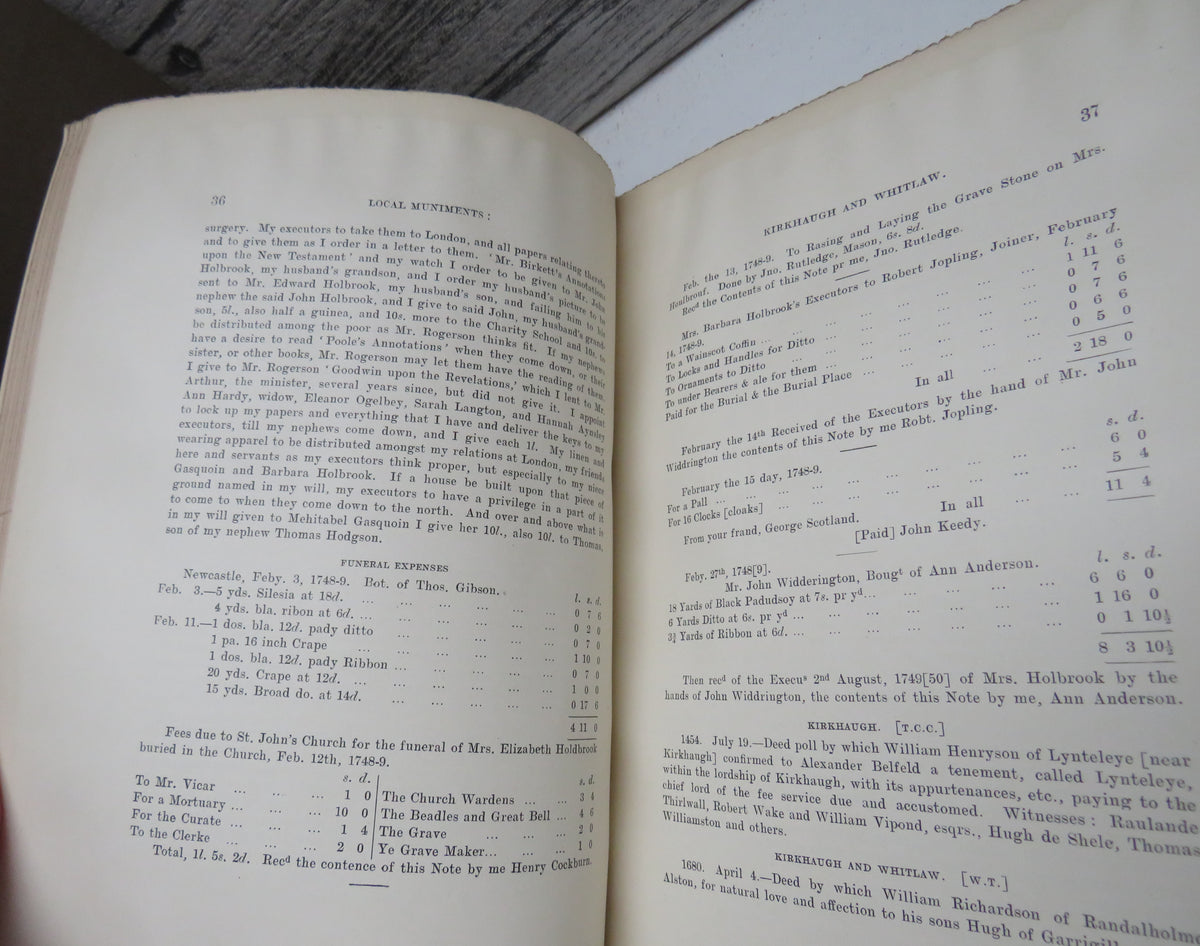 Archaeologia Aeliana: or Miscellaneous Tracts Relating To Antiquity Published By The Society of Antiquaries of Newcastle Upon Tyne and Edited By R. Blair. Third Series Volume XII 1915 book image 6
