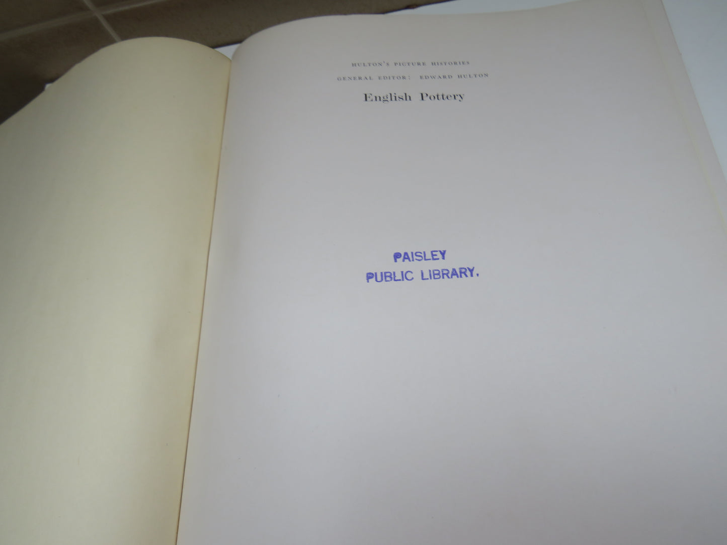 A Picture History of English Pottery by Griselda Lewis, 1956