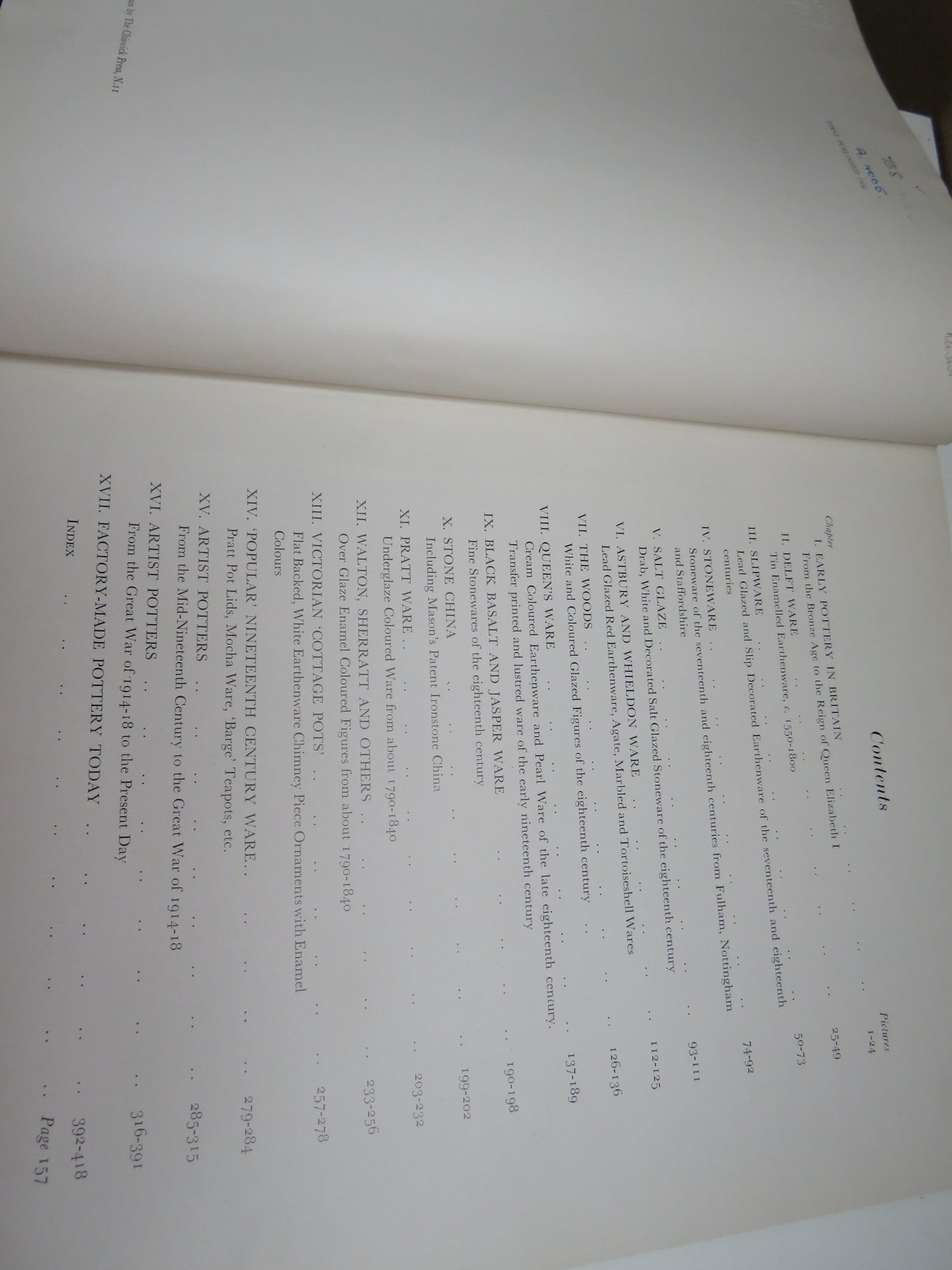 A Picture History of English Pottery by Griselda Lewis, 1956