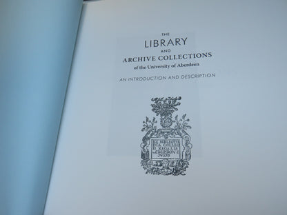 The Library and Archive Collections of the University of Aberdeen 2011 book image 3