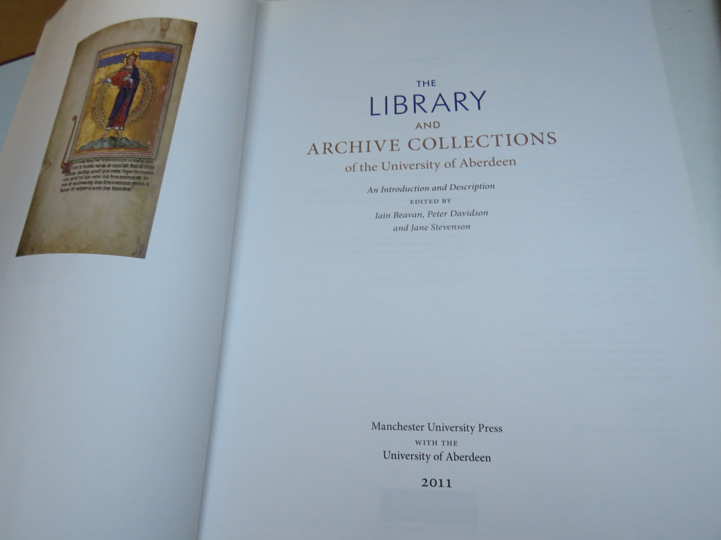 The Library and Archive Collections of the University of Aberdeen 2011