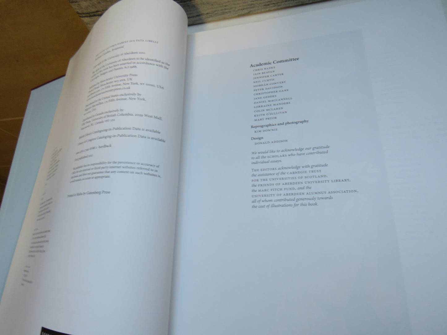 The Library and Archive Collections of the University of Aberdeen 2011