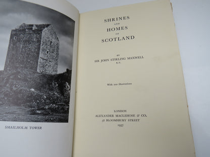 Shrines and Homes of Scotland by Sir John Stirling Maxwell 1937 book image 3