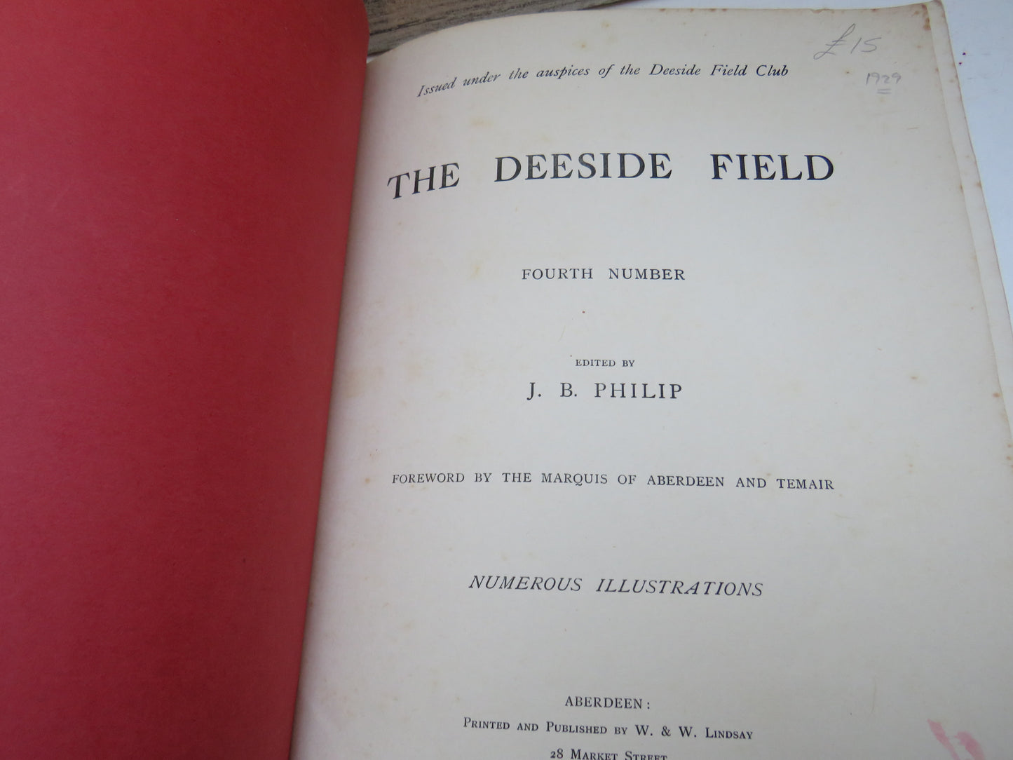 The Deeside Field 1929 - Issued Under The Deeside Field Club