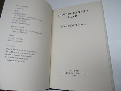 From Bourgeois Land By Iain Crichton Smith 1969 book image 4