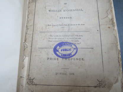 Complete Poetical Works of William McGonagall Dundee 1879 book image 4
