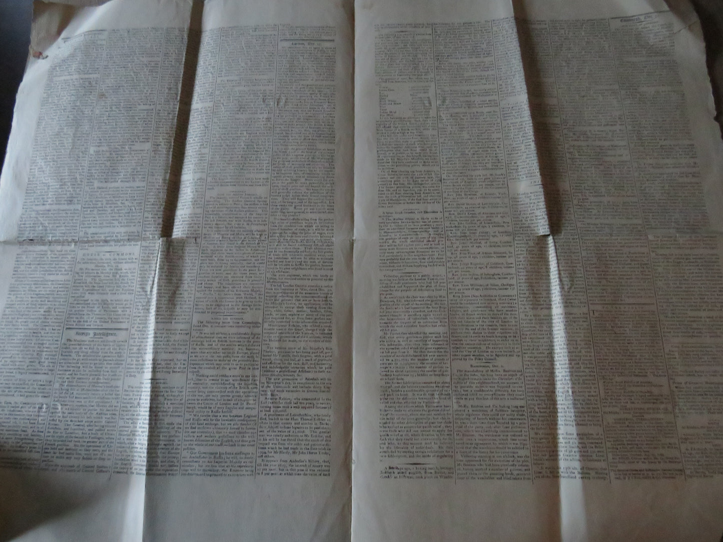 The Aberdeen Journal January 5th, 1801 Original Antique Newspaper