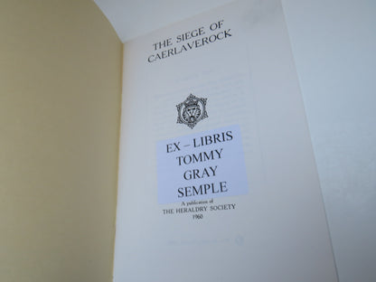 The Siege of Caerlaverock, Rendered into rime by C. W. Scott-Giles, The Heraldry Society, 1960 book image 3