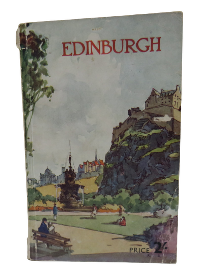 The City and Royal Burgh of Edinburgh, The Official Guide, Designed and Printed by Pillans & Wilson, book front cover
