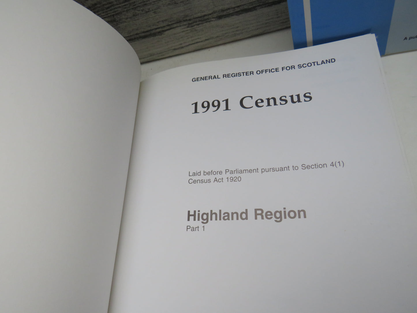 1991 Census Report For Highland Region Part 1 & 2